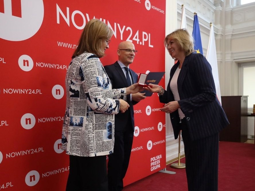 Pani Teresa Biela podczas gali Plebiscytu Edukacyjnego