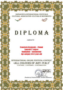 Dyplom Festiwal Rzym 1